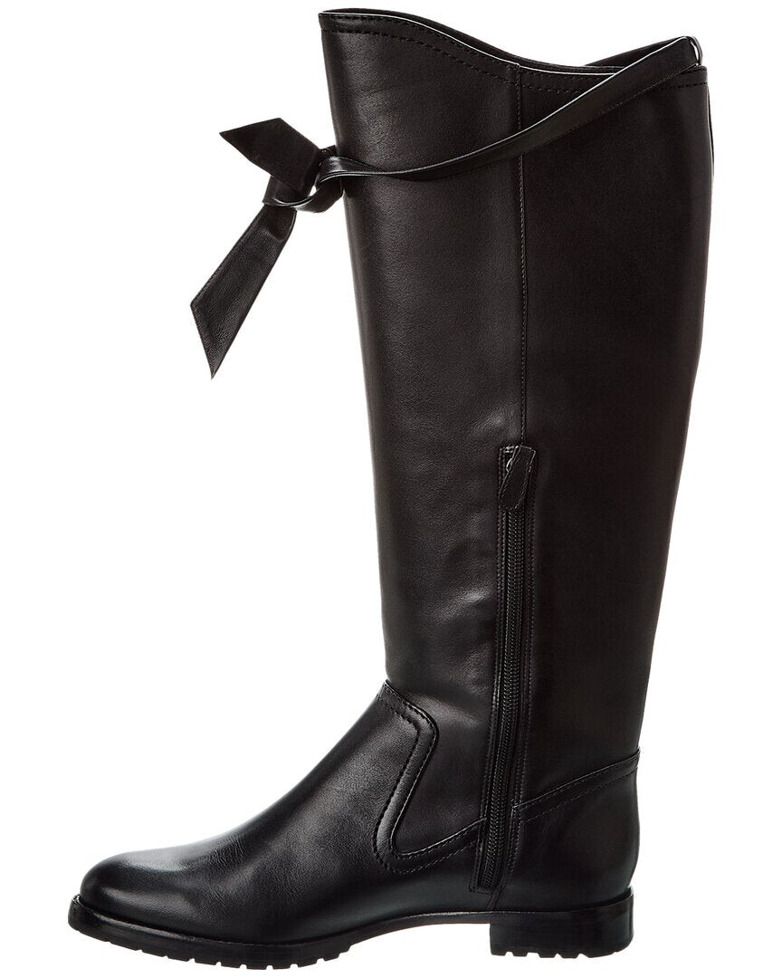 

Alexandre Birman Кожаные сапоги до колена Clarita Saddlery, черный