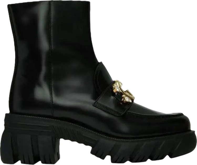 Кроссовки Gucci Wmns Interlocking G Boot 'Nero', черный