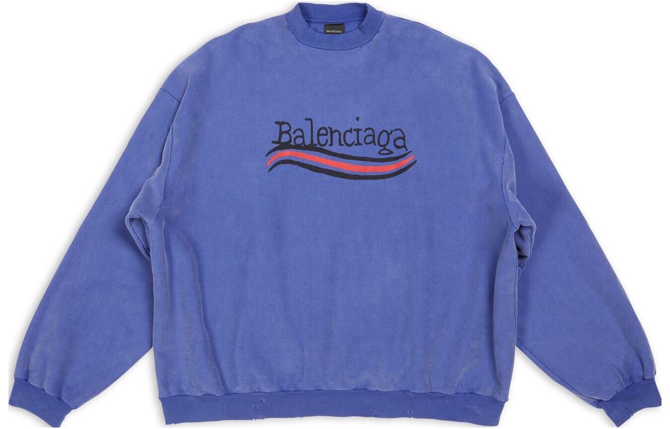 

Толстовка мужская фиолетовая Balenciaga, фиолетовый