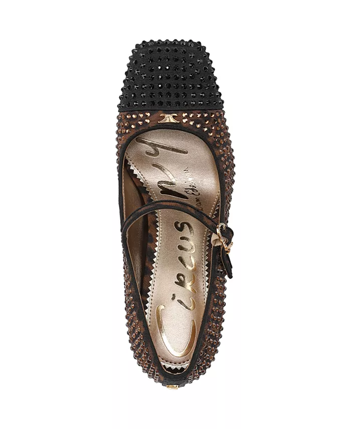 Женские туфли Mary-Jane Elora Glitz на лезвийном каблуке Circus Ny By Sam Edelman, коричневый — фото 3