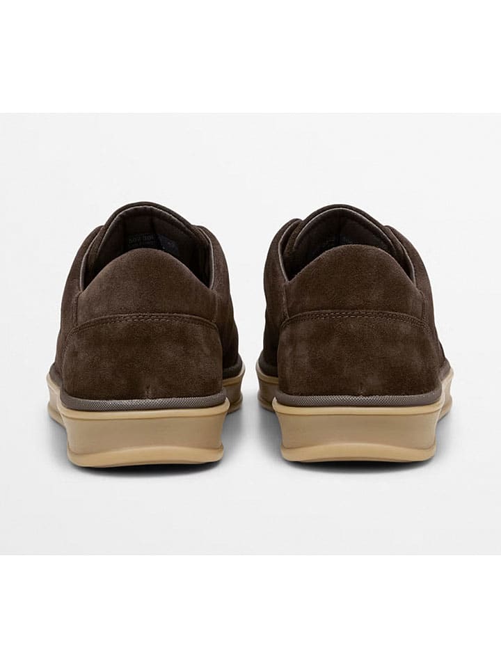 Marc O'Polo Shoes Кожаные кроссовки "Энрике" коричневого цвета — фото 2