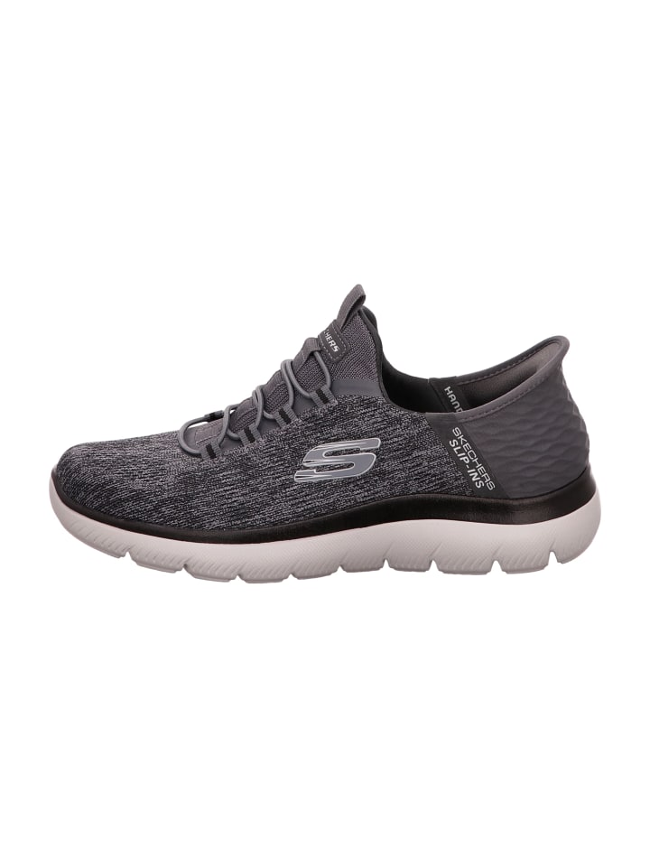 

Кроссовки на шнуровке Skechers, серый