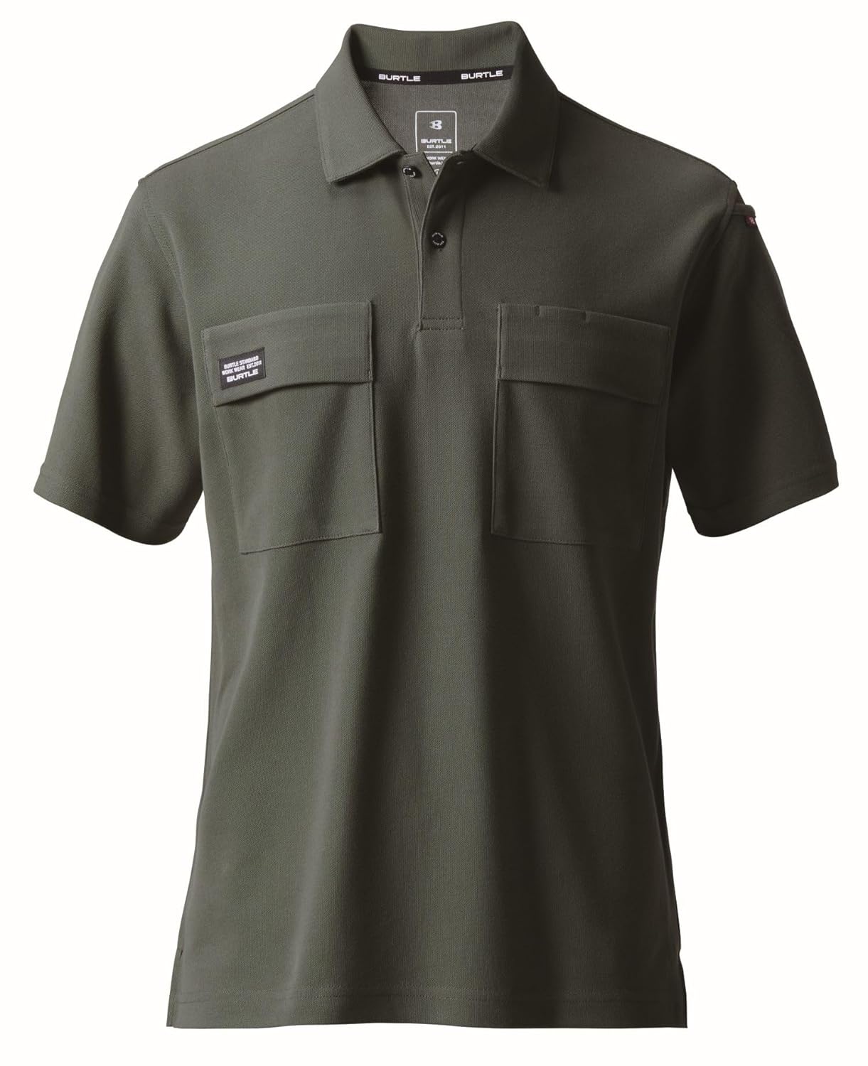 

Футболка-поло BURTLE с коротким рукавом (унисекс) Весна-Лето, темно-зеленый, 517 14 5L