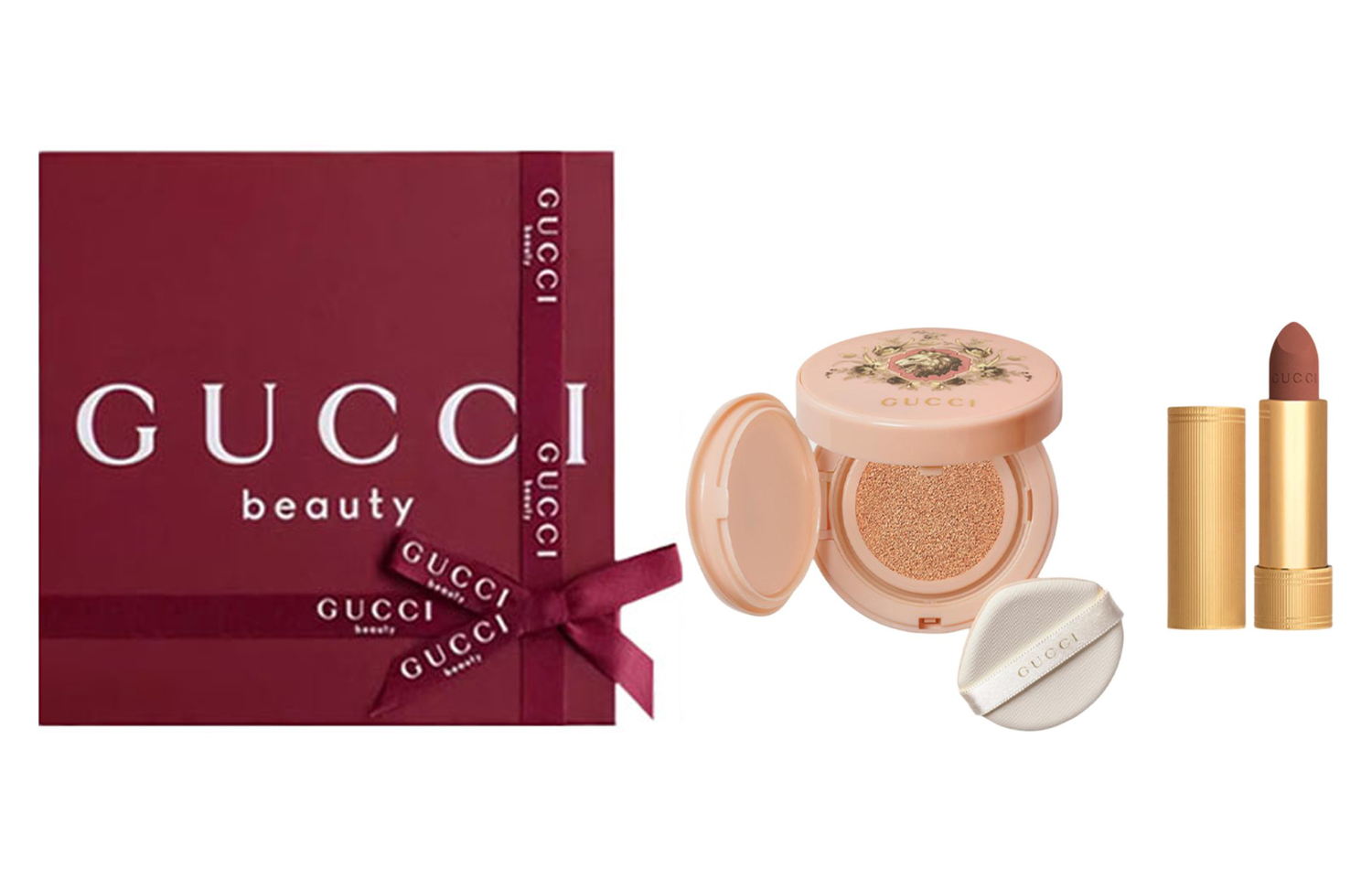 Помада для губ Air Cushion Velvet Matte набор макияжа для естественного тона кожи осветление кожи 14g+3.5g GUCCI — фото 4