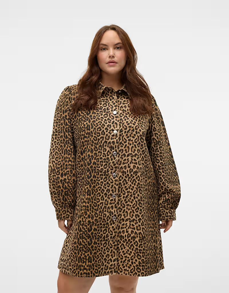 

Платье Vero Moda Curve Denim в кремовом цвете