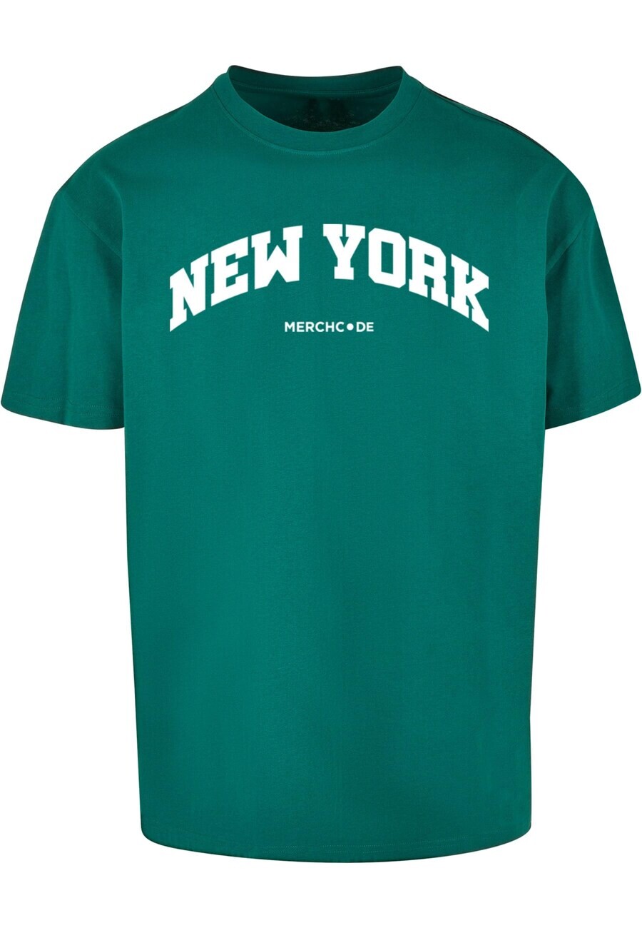 

Футболка Merchcode NEW YORK WORDING, цвет Fir