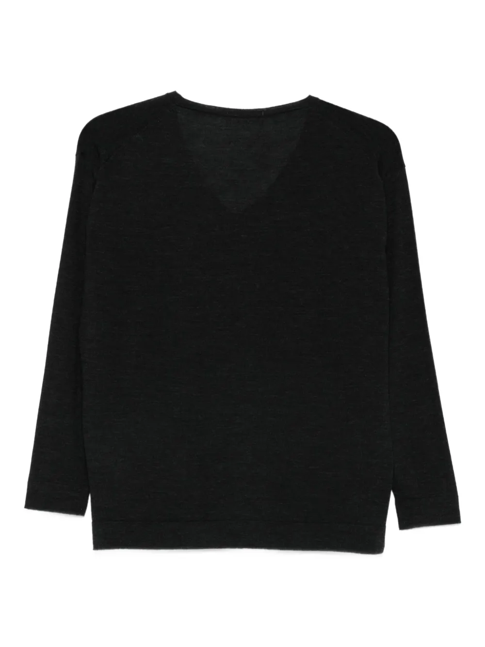 

Топ с V-образным вырезом и рукавами три четверти Drumohr, серый