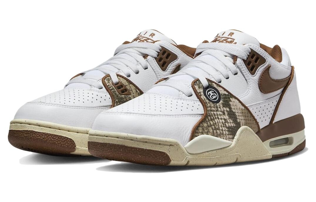 Мужские баскетбольные кроссовки Nike Air Flight 89 Vintage, White/Brown — фото 3