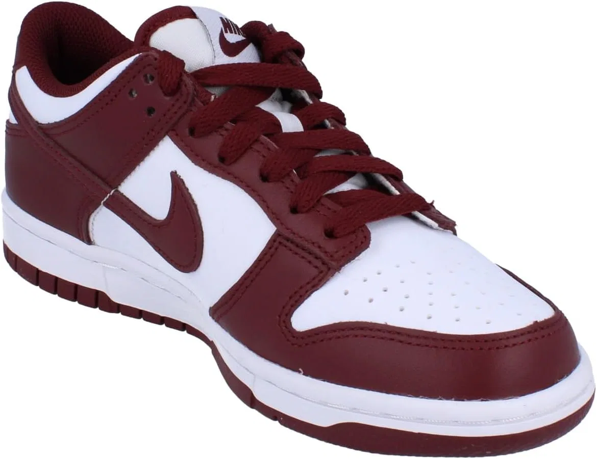 Кроссовки детские Nike Dunk Low, White Redwood Gym Red — фото 4