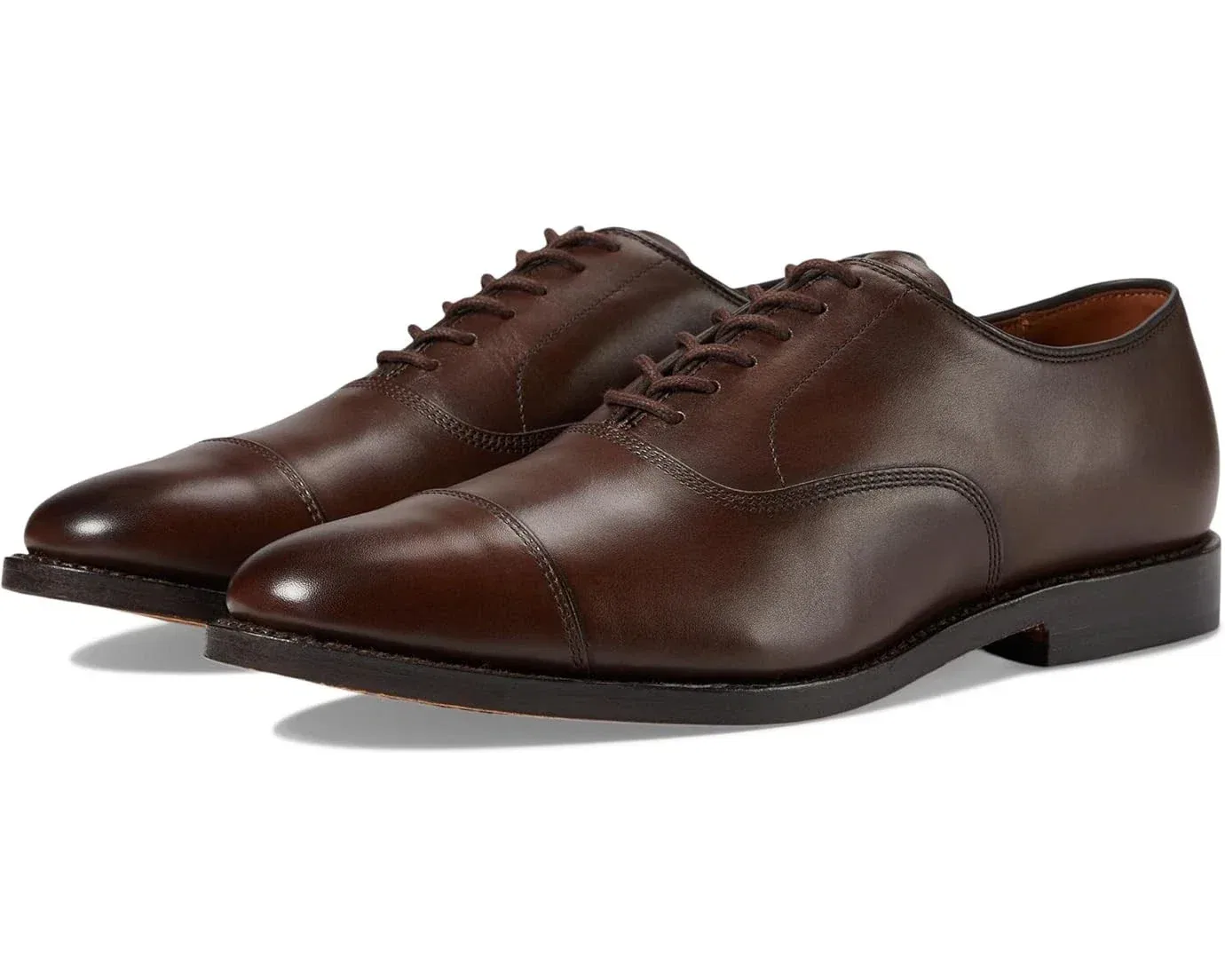 Мужские кожаные туфли-оксфорды Allen Edmonds Park Avenue коричневого цвета, модель HAWK2147