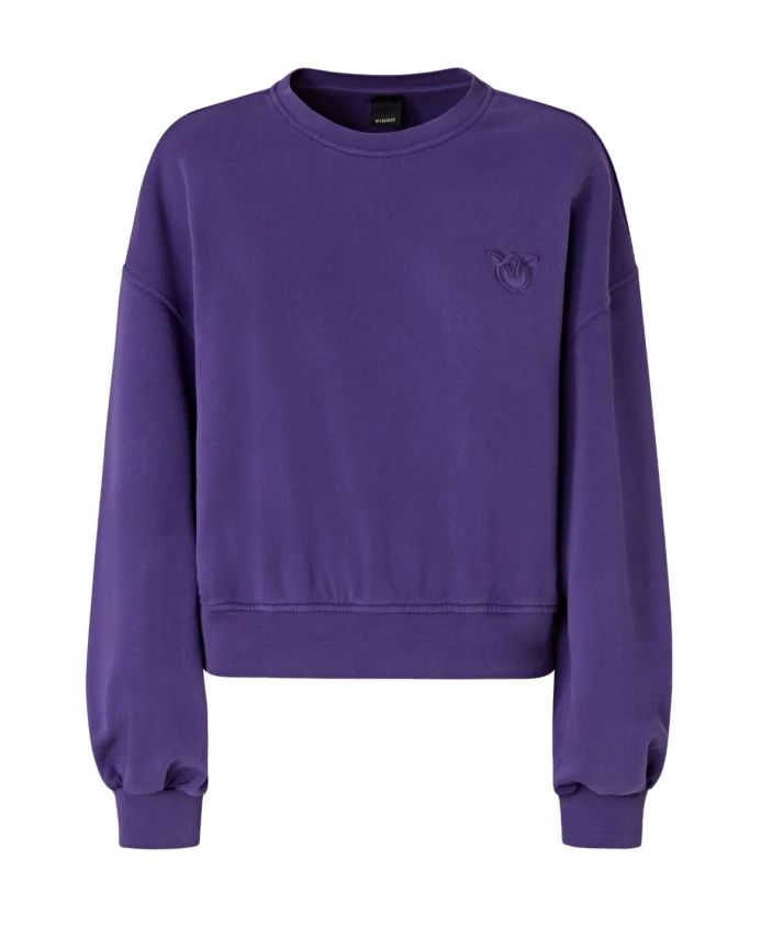 

Пуловер «Сиреневые влюбленные птички» Pinko, фиолетовый