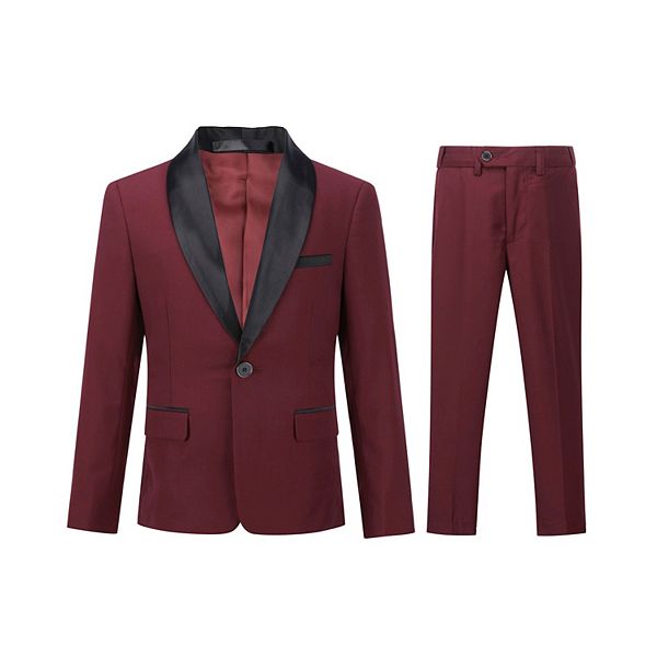 

Детский костюм slim fit 2 предмета: пиджак и брюки для свадьбы Cloudstyle, Red