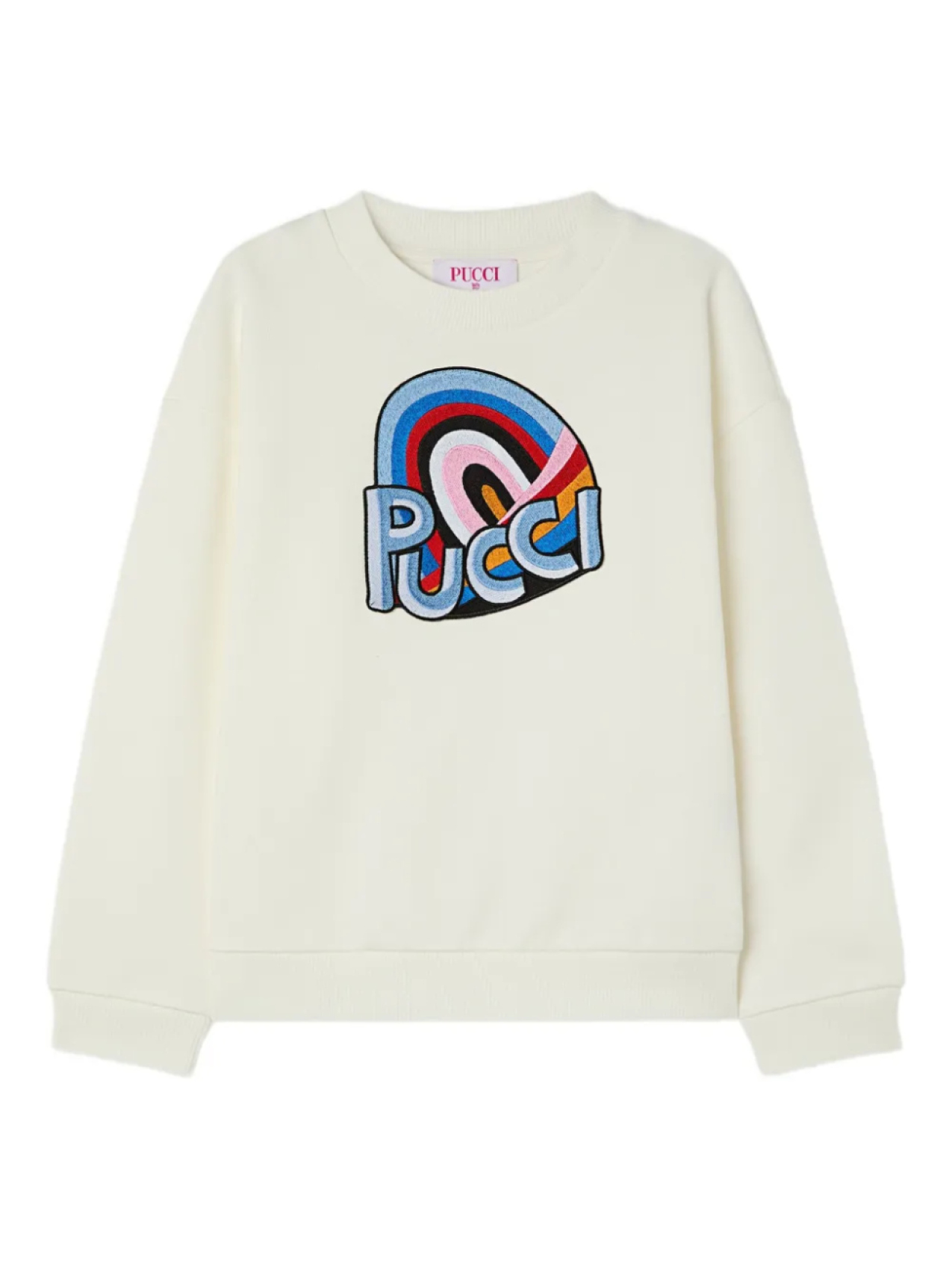 

Толстовка с вышитым логотипом PUCCI Junior, белый