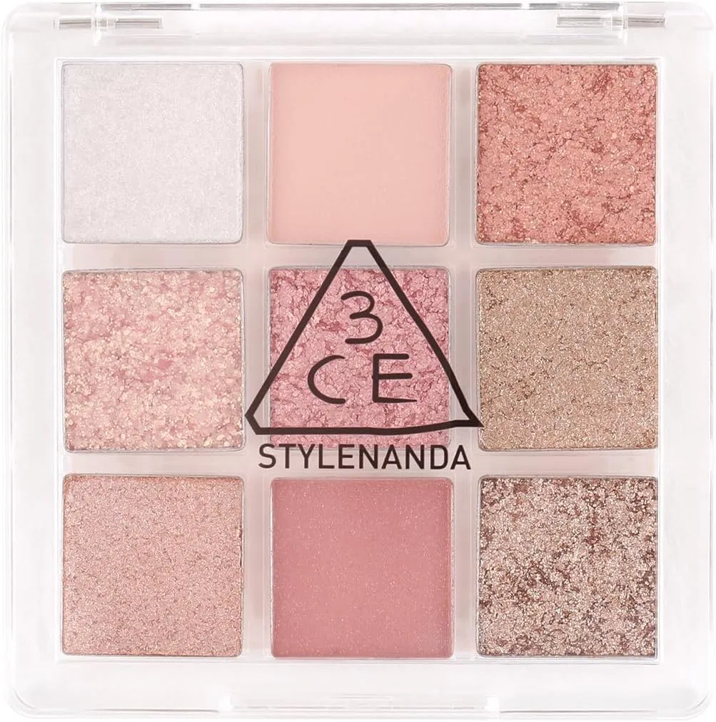 Тени для век 3CE Multi Eye Color Palette J Delight Full Glitter 9 Colors, 7.8 г