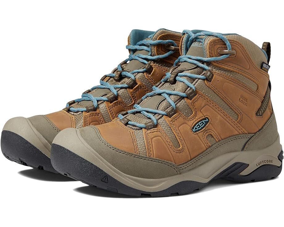 

Походные ботинки KEEN Circadia Mid Waterproof, цвет Toasted Coconut/North Atlantic