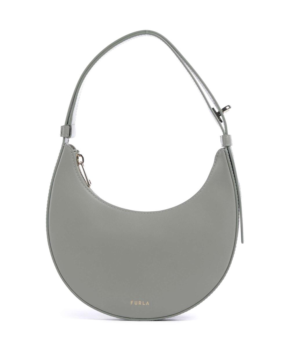 

Мини-Сумка через плечо Delizia из мелкозернистой кожи Furla, серый