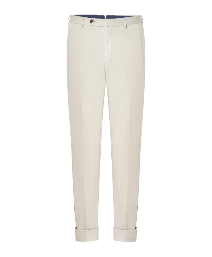 

Узкие эластичные габардиновые брюки Pt Torino, серый