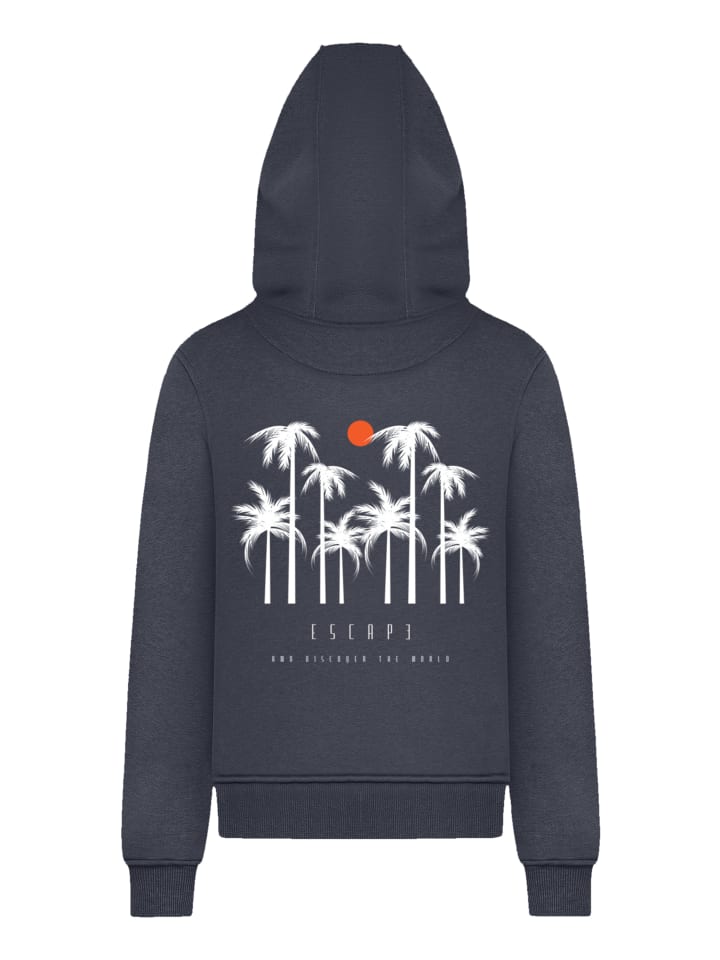 

F4NT4STIC Толстовка Escape Discover the World Palm Trees темно-синего цвета