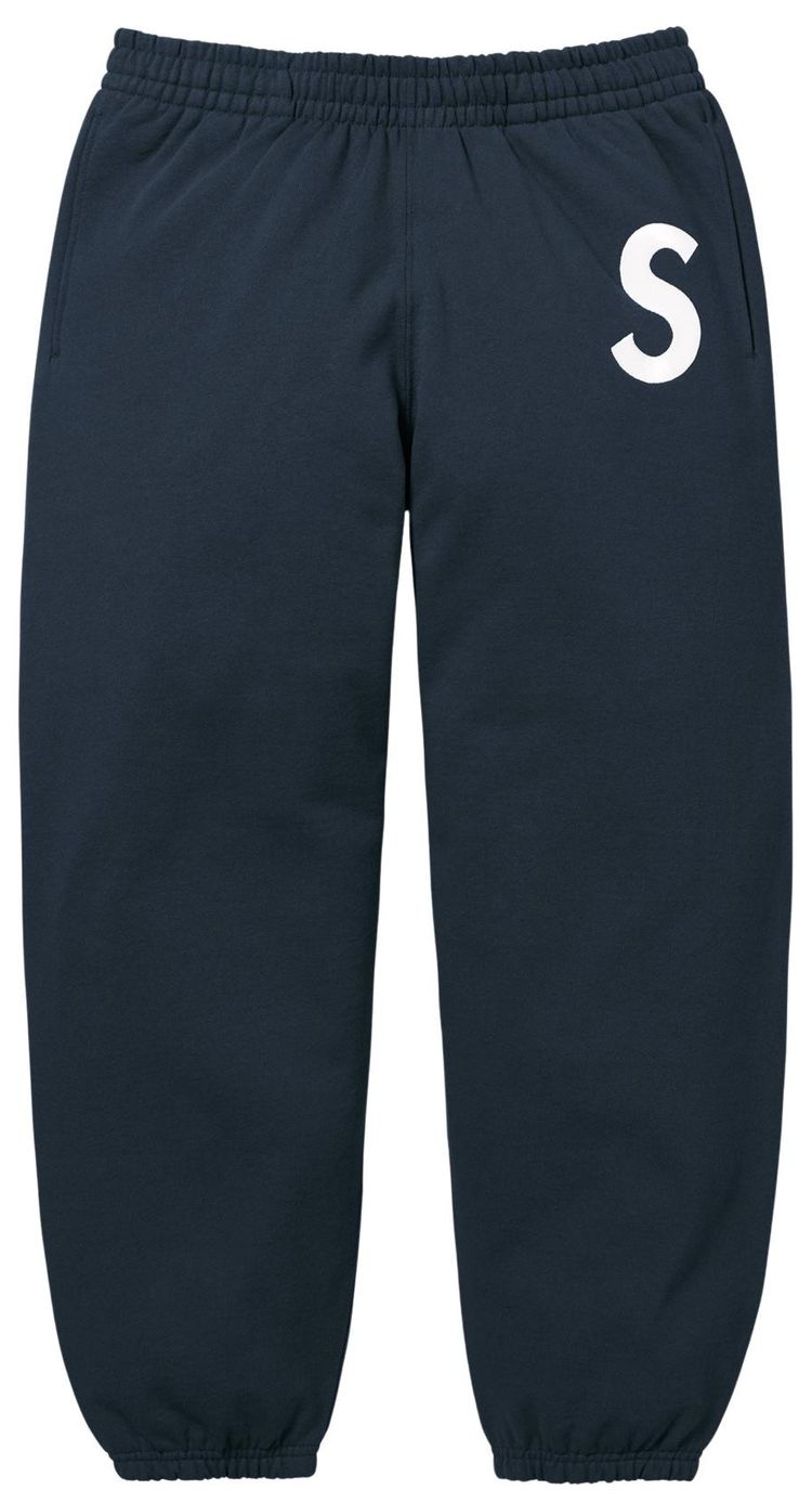 

Спортивные штаны Supreme с логотипом S, темно-синие