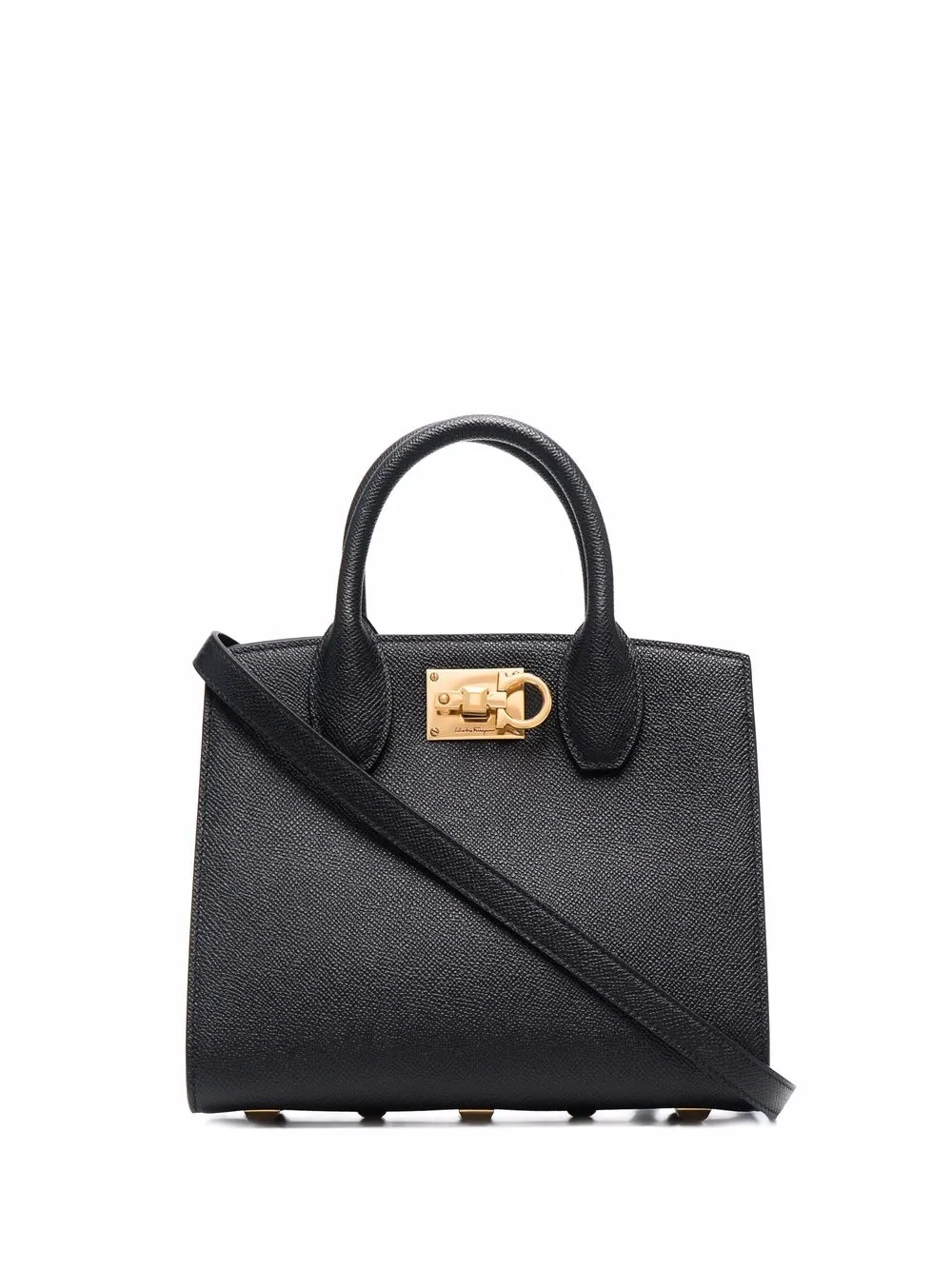 

Маленькая сумка-тоут Studio Box Ferragamo, черный