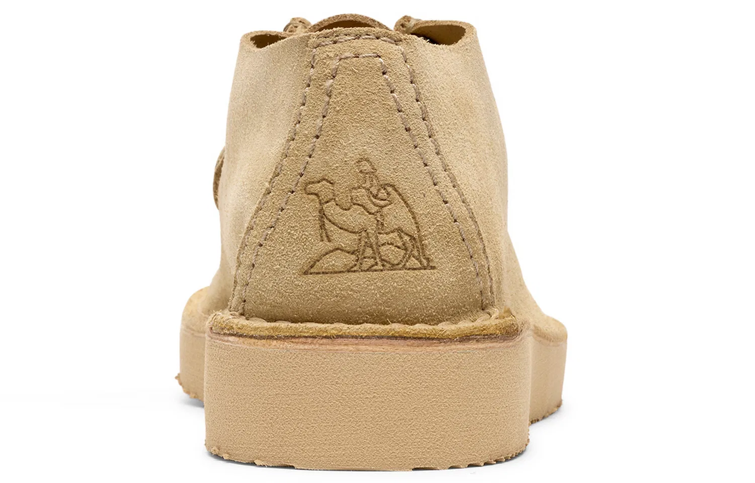 Casual туфли из спилка Clarks желтые — фото 4