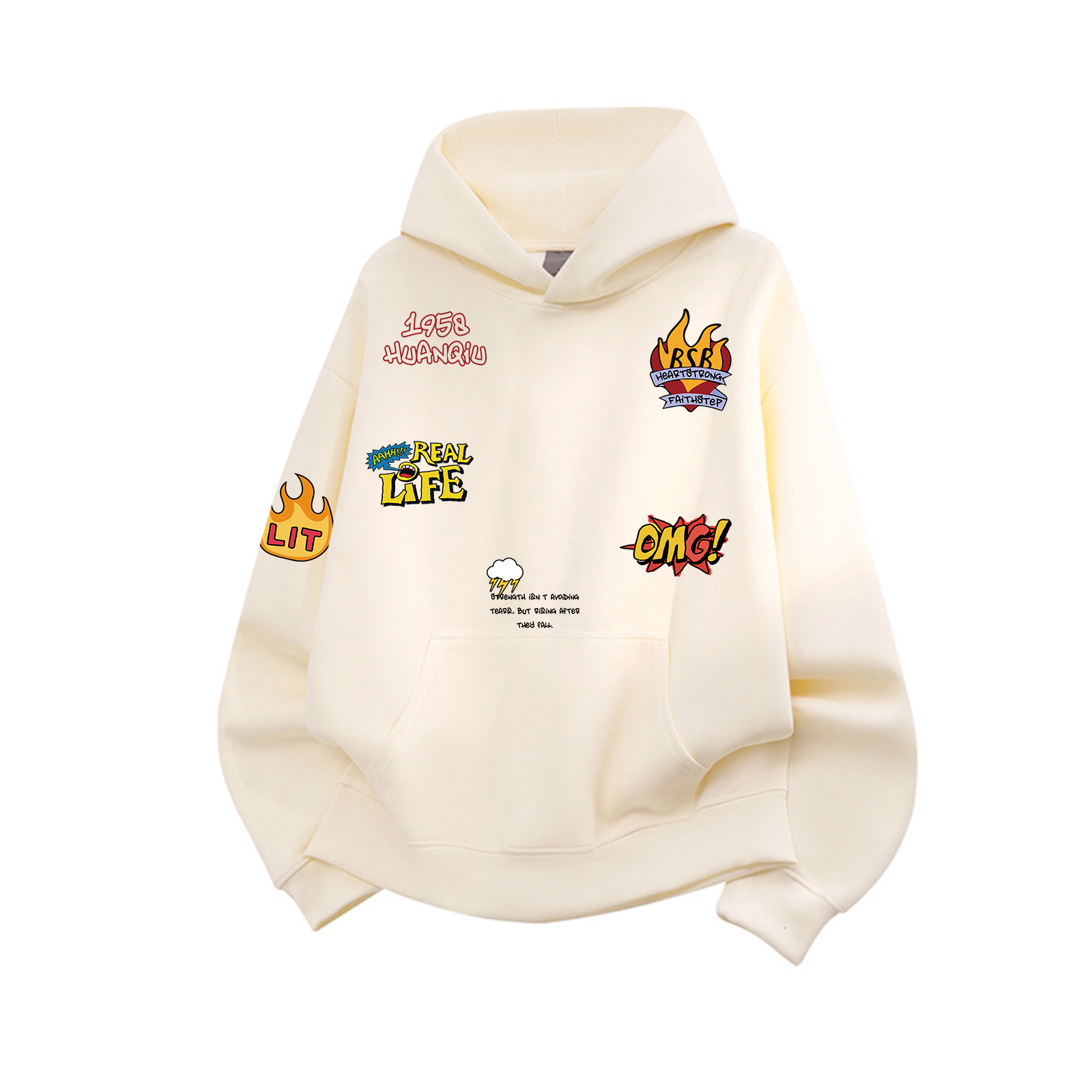 

Толстовка Unisex Hooded Moderate Heavyweight HUANQIU, оранжевый