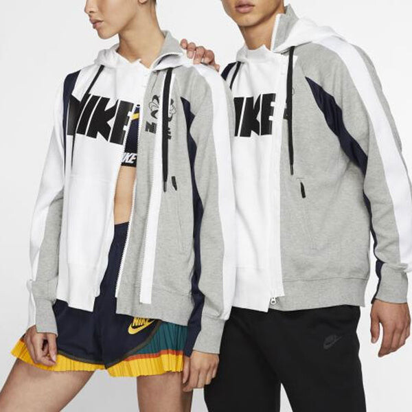 Толстовка с двойной молнией Jackets x sacai Nike, белый — фото 4