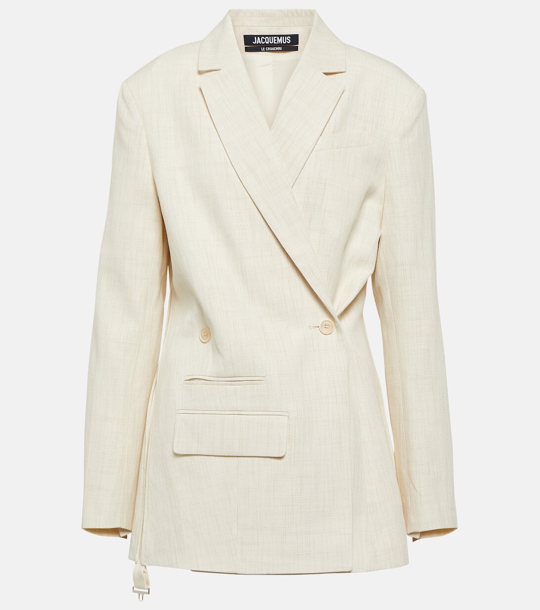 

Блейзер La Veste Tibau из смесового льна JACQUEMUS, белый