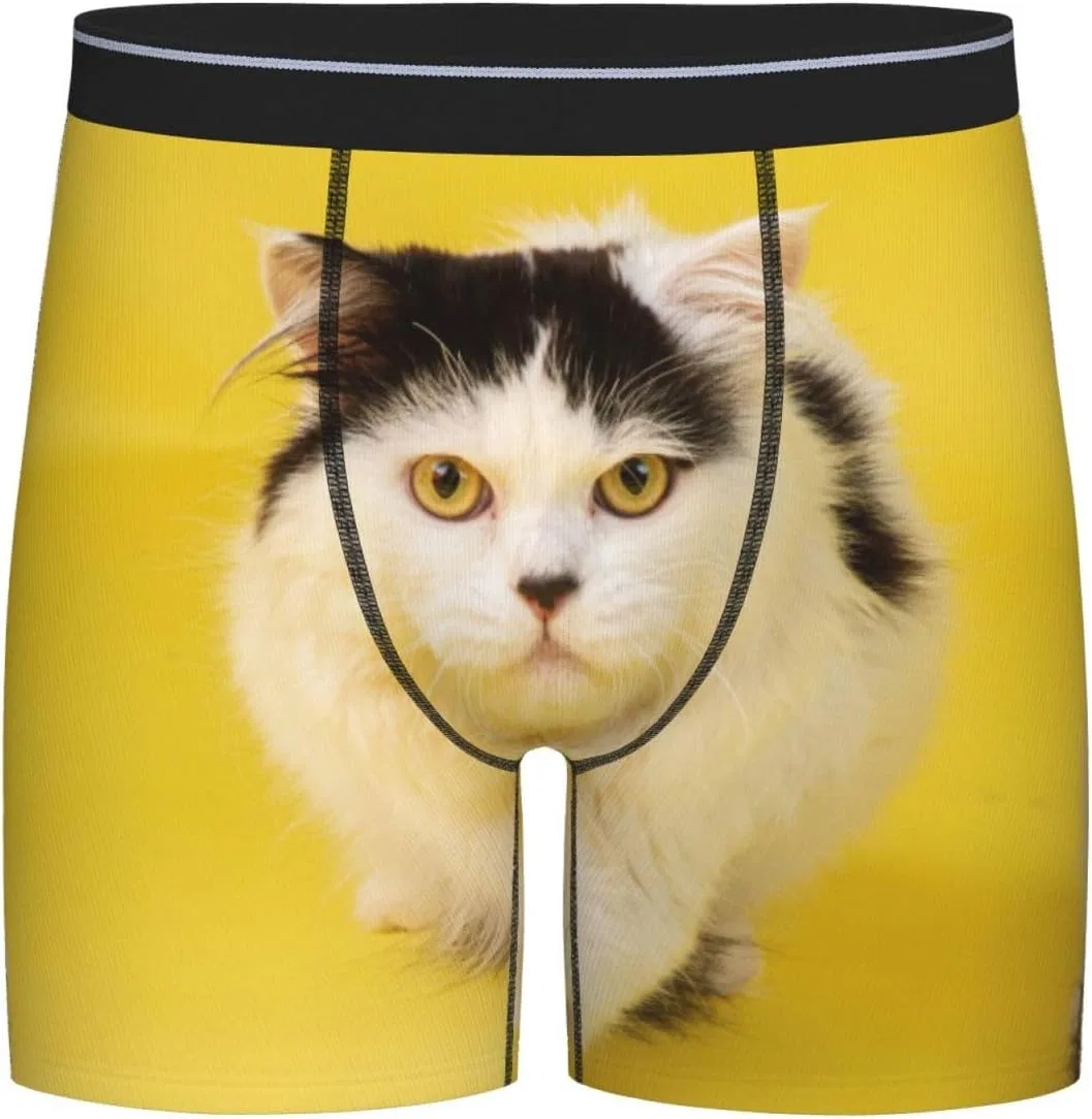 Боксеры с 3D карманом, Animal Cat, Black