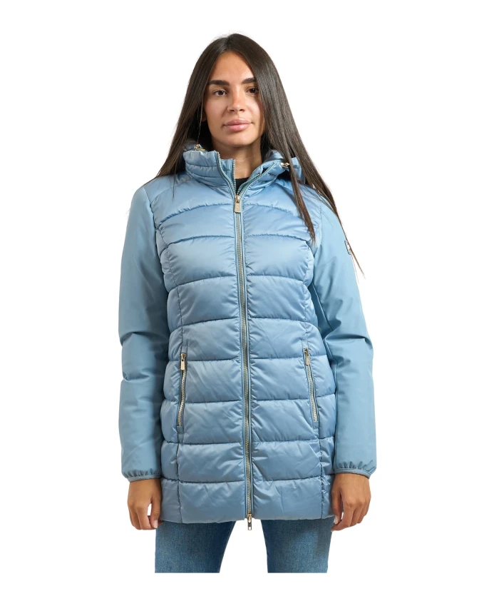 

Стильное пальто светло-голубого цвета Yes Zee, синий