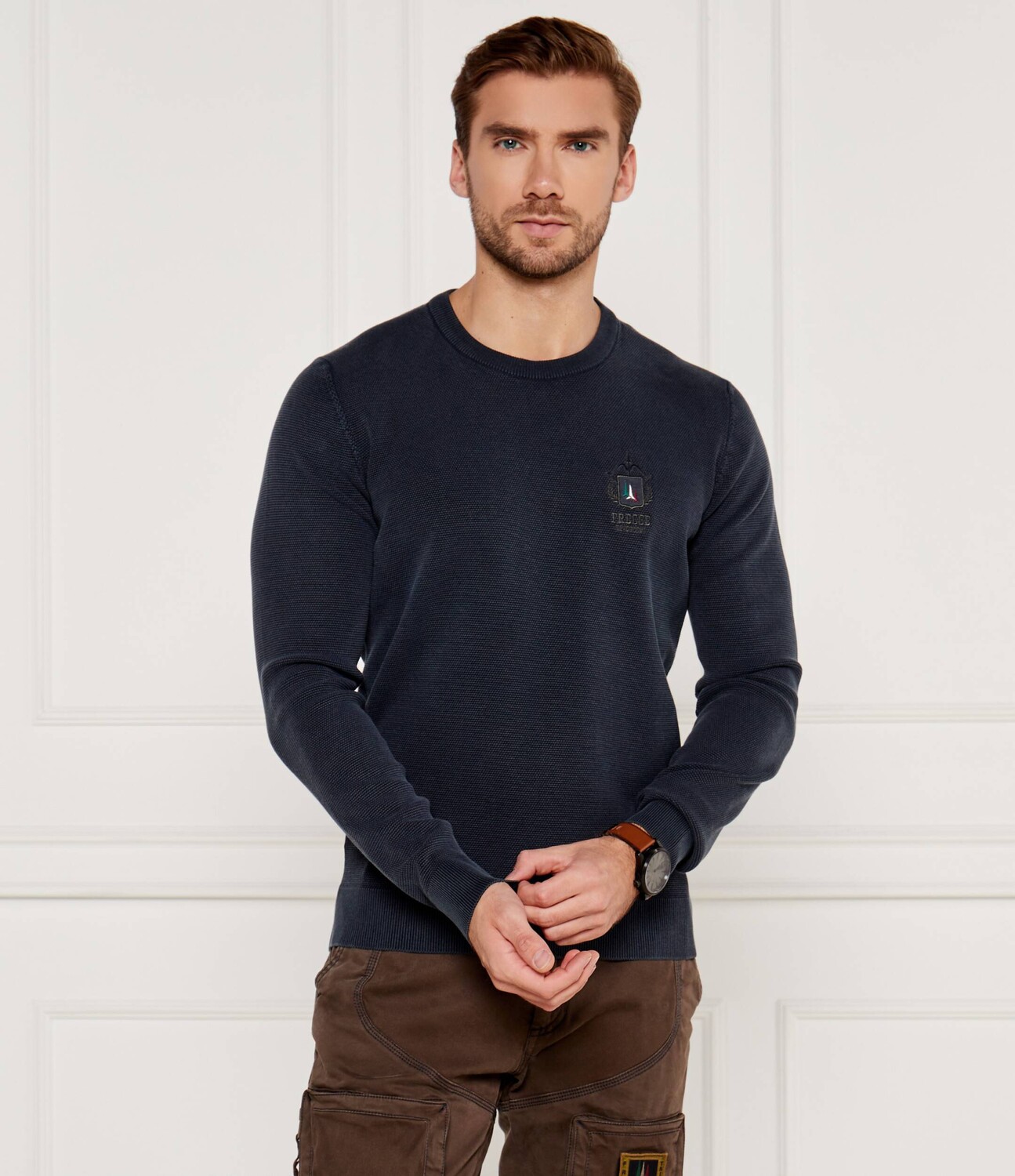 

Свитер Aeronautica Militare Regular Fit, темно-синий