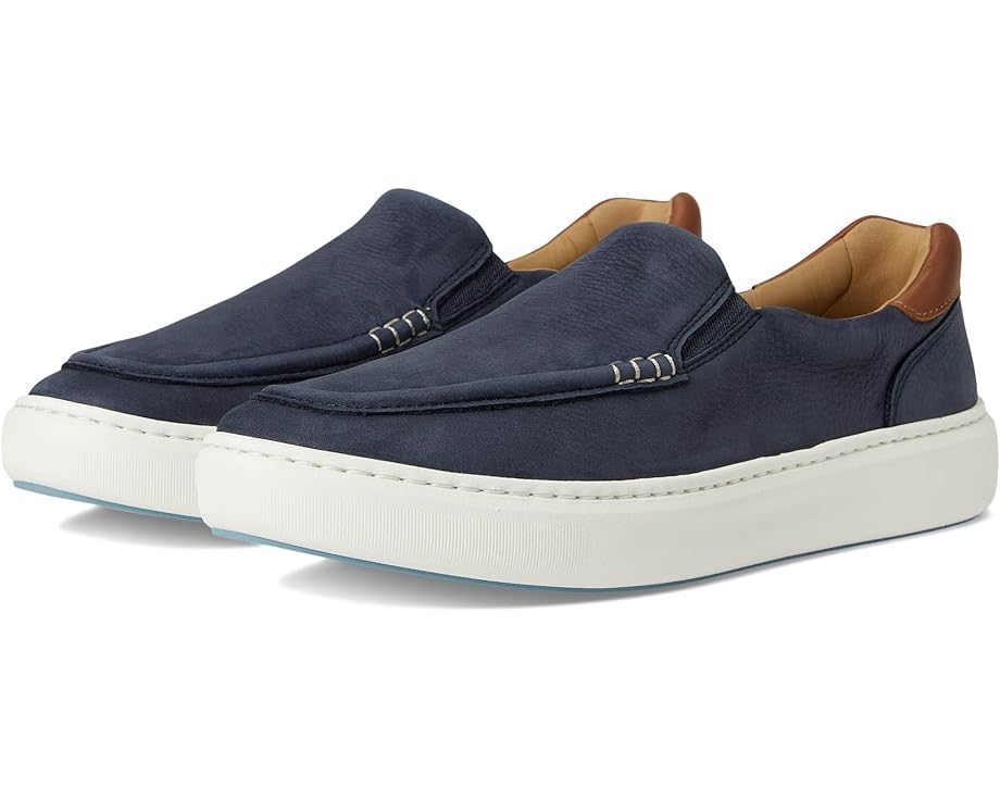 

Лоферы Johnston & Murphy Anders Moc Toe Slip-on, цвет Navy Nubuck
