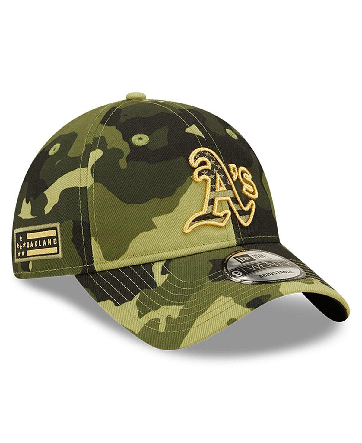 

Мужская камуфляжная регулируемая кепка Oakland Athletics ко Дню вооруженных сил 2022 9TWENTY New Era