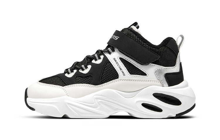 

Детские кроссовки GS Mid-top черные/белые Skechers, белый
