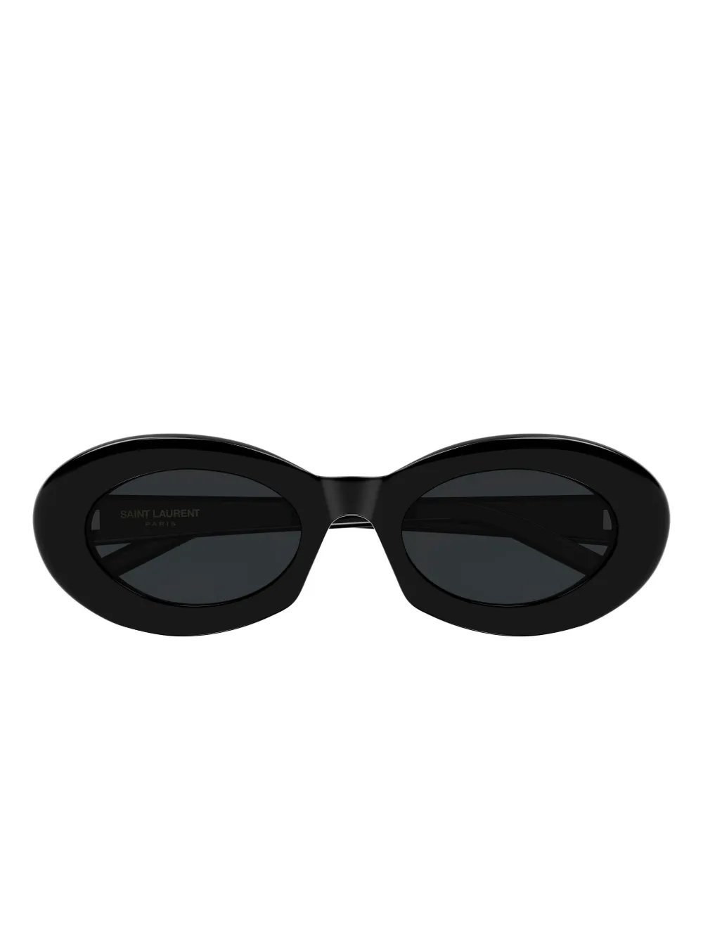 

Солнечные очки в овальной оправе Saint Laurent, черный