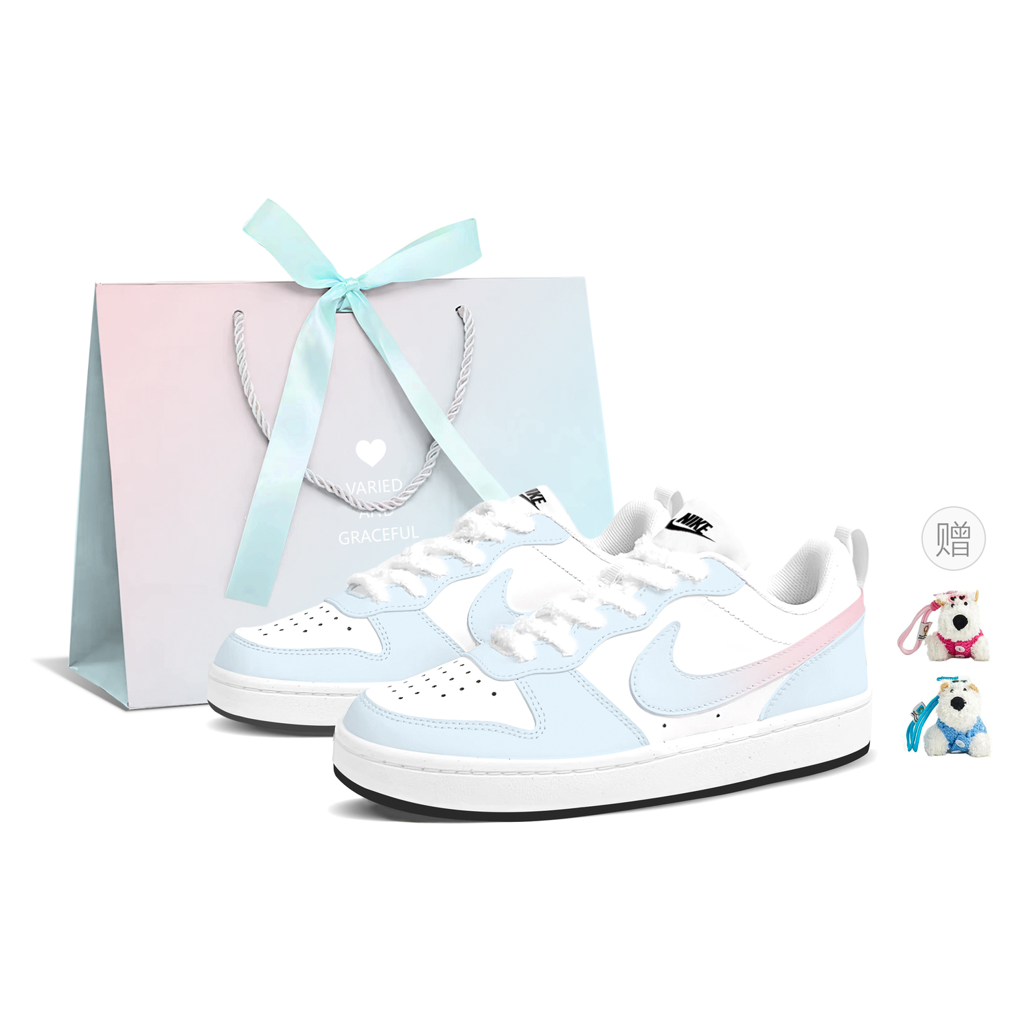 

Детские скейтерские кроссовки Court Borough для младших школьников Nike, розовый