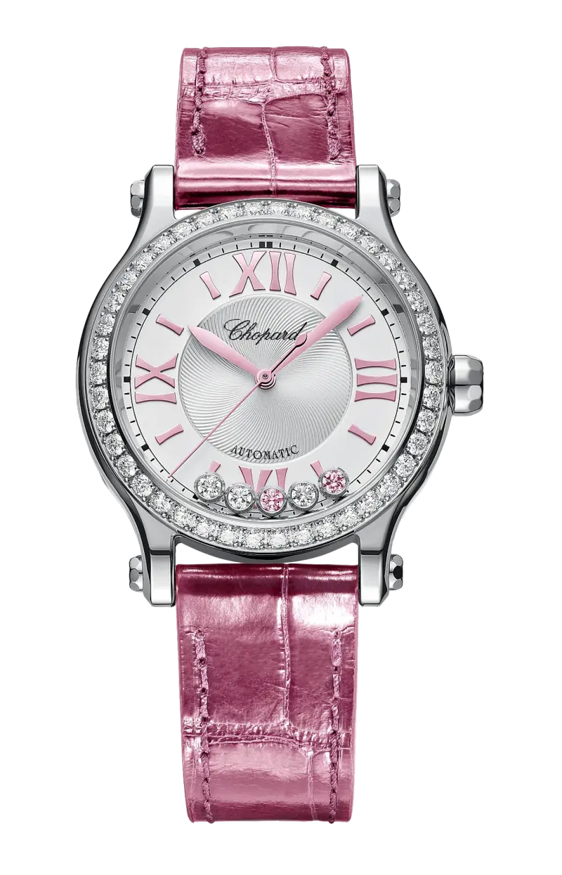 

Happy sport 33 мм, автоматические, lucent steel, бриллианты, турмалин - лимитированная серия - 278608-3008 CHOPARD