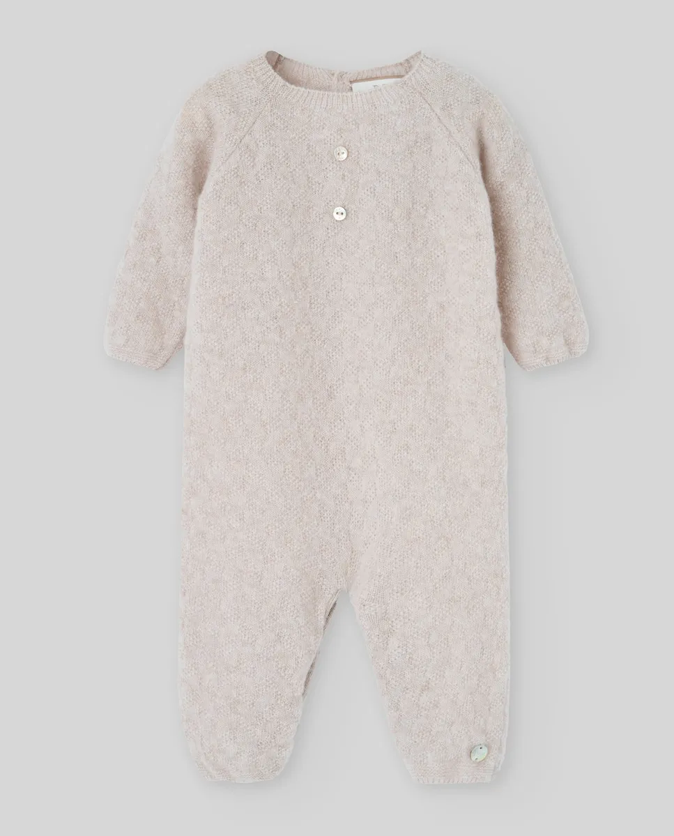 

Детский комбинезон из шерсти и кашемира коллекции Essentia PAZ Rodríguez, бежевый