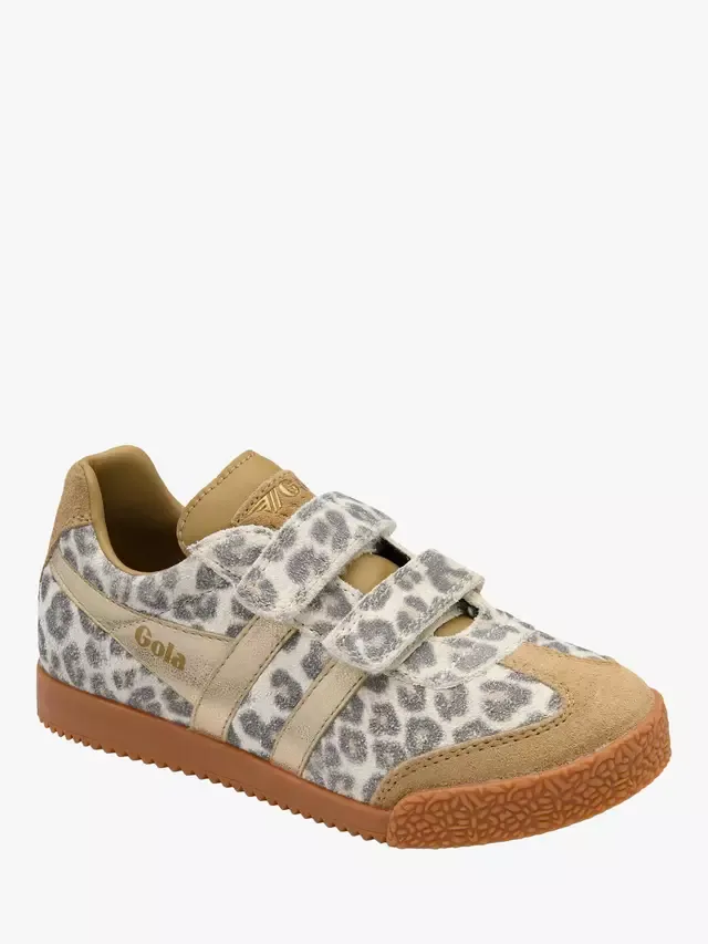 Детские кроссовки Harrier Safari Strap Trainers, цвет Snow Leopard/светло-карамельный Gola — фото 2
