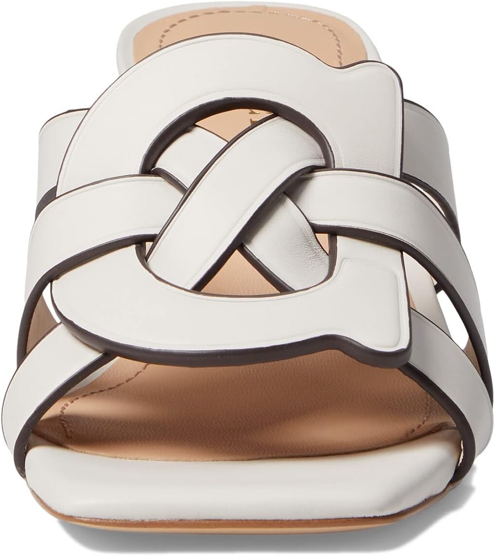 Босоножки Tillie Leather Sandal COACH, цвет Chalk — фото 2