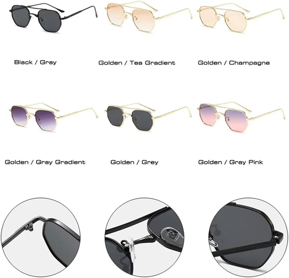 

Солнцезащитные очки UV400 с двойной перемычкой и металлическим оправой, подходят для женщин и мужчин, для бега и занятий спортом на открытом воздухе UYPTK, 01