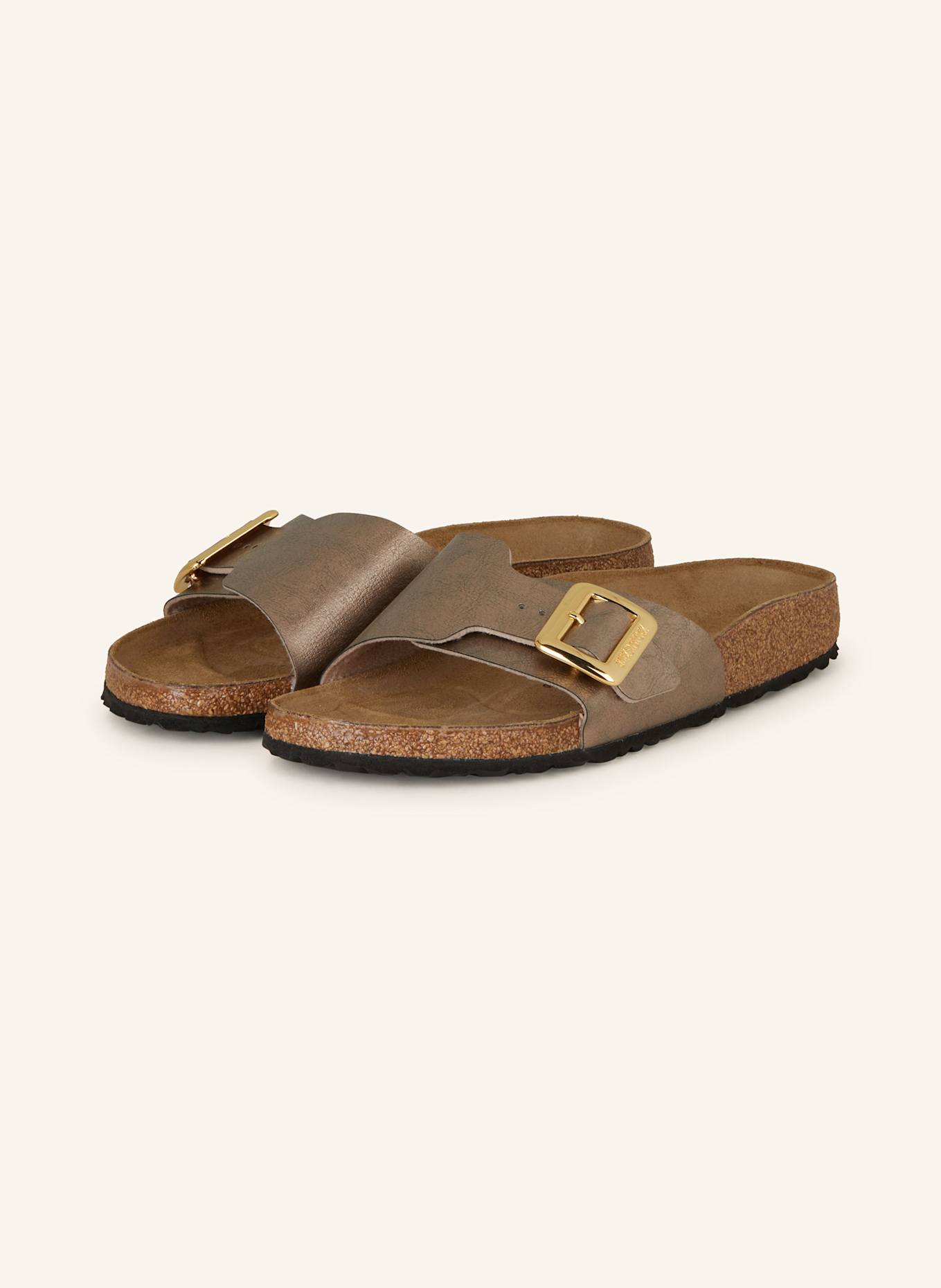 Мюли каталина подушка пряжка Birkenstock, коричневый