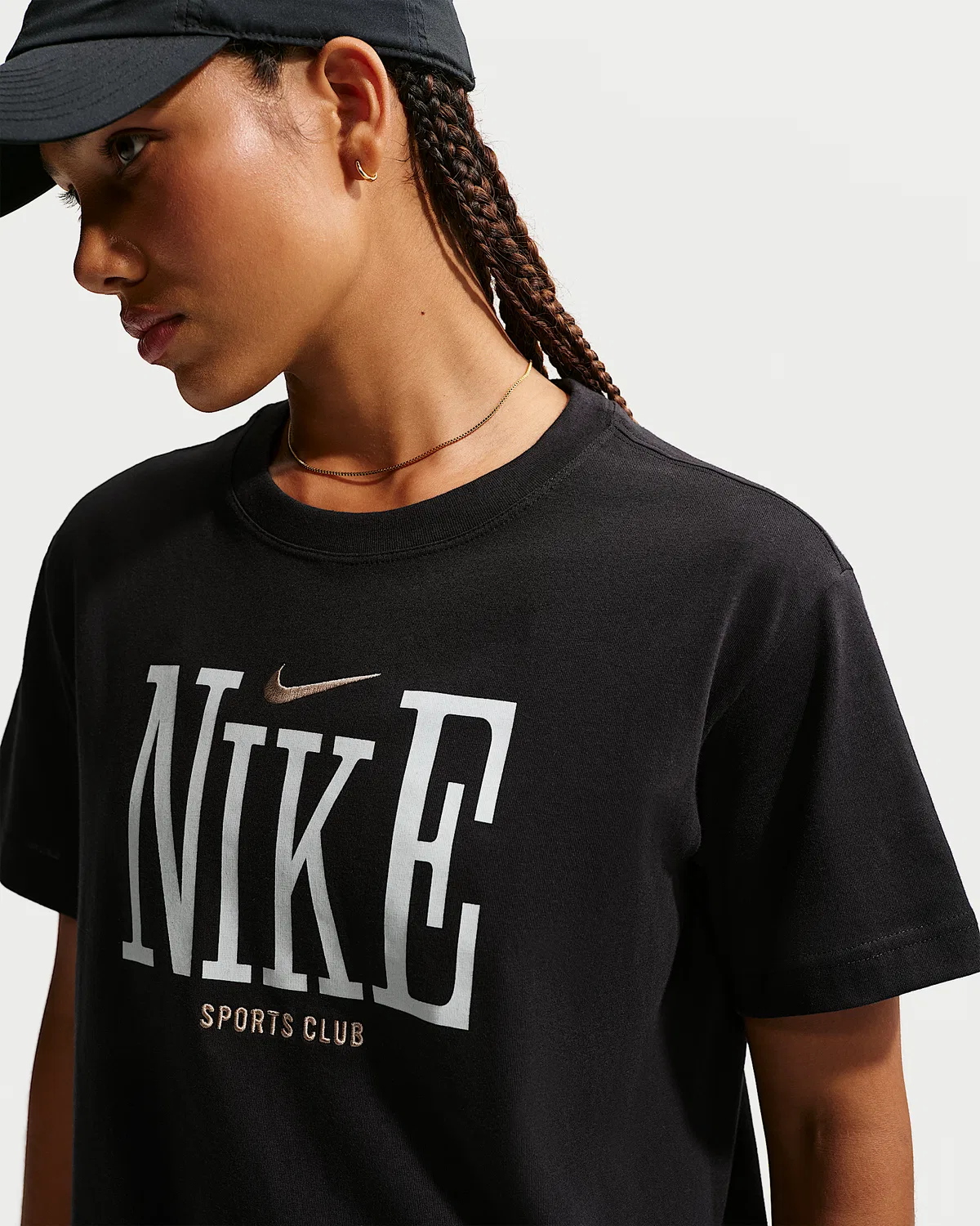 Женская оверсайз футболка Nike Sportswear Classic, Black — фото 3