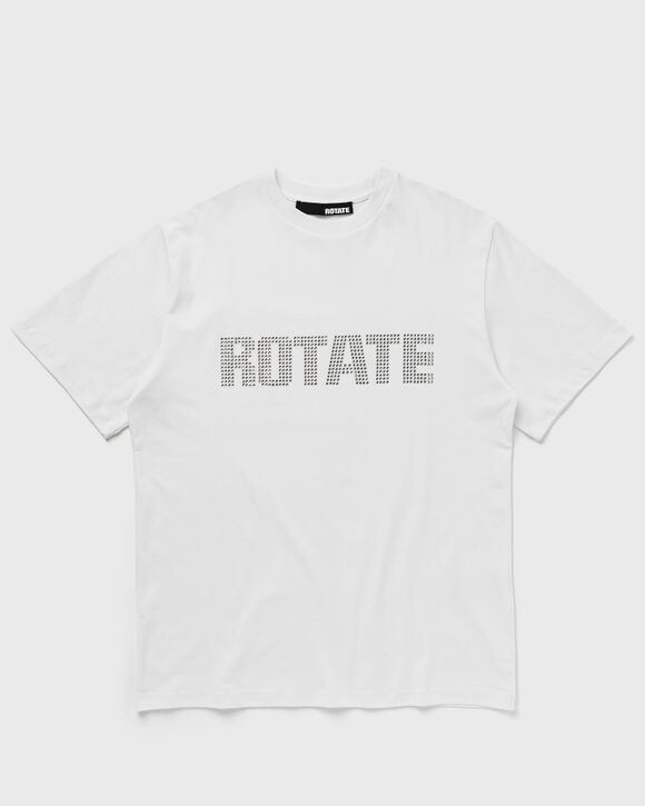 

Топ Rotate Birger Christensen Jersey Straight T-Shirt, ярко-белый