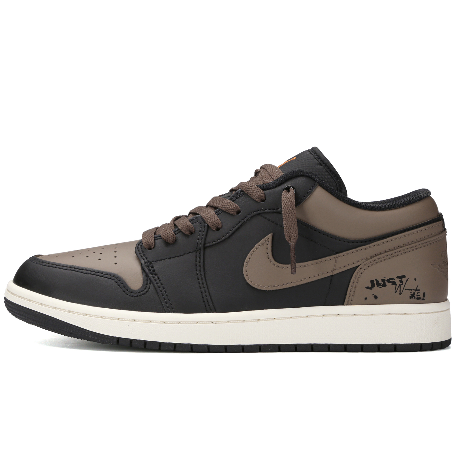 

Jordan Кроссовки Air 1 Winter Island Melody, износостойкие, низкие, винтажные, баскетбольные, унисекс, черный и коричневый