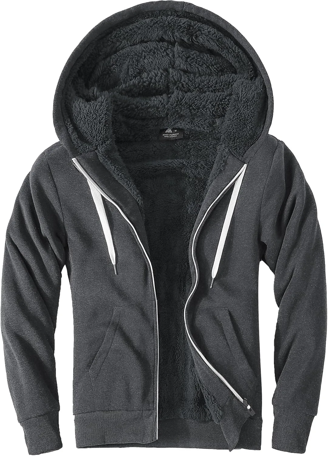 

Толстый зимний худи Little Beauty с шерпой и карманом-кенгуру