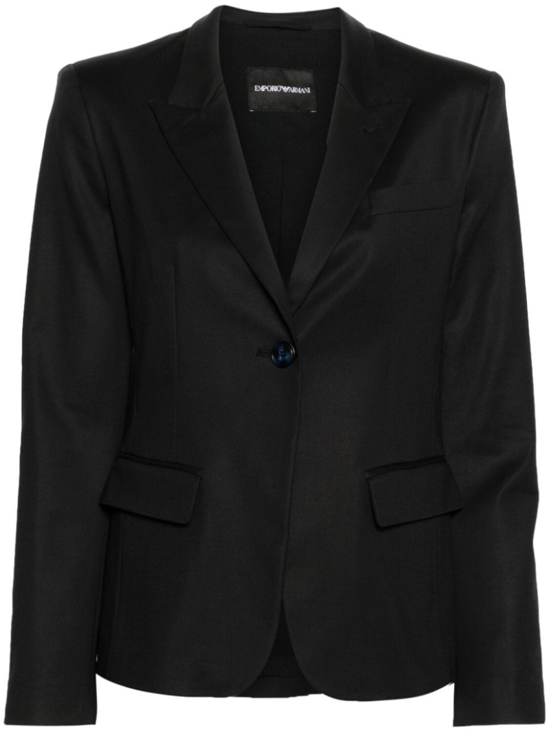 

Однобортный пиджак Emporio Armani, синий, Черный, Однобортный пиджак Emporio Armani, синий