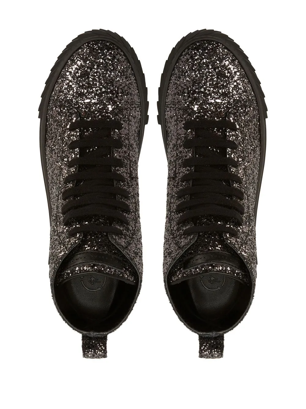 Высокие кеды Ecoblabber с блестками Giuseppe Zanotti, серебряный — фото 4