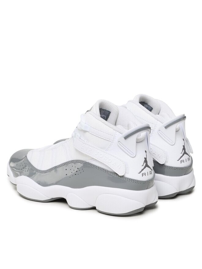 Кроссовки Nike Jordan 6 Rings 322992 121 Blanco, серый/белый — фото 3