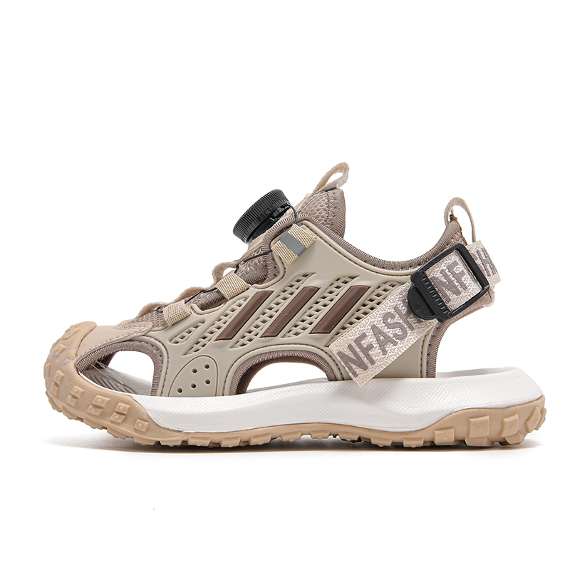 

Детские сандалии с низким верхом, амортизирующие, устойчивые к истиранию, дышащие, противоскользящие Wooden houses, хаки